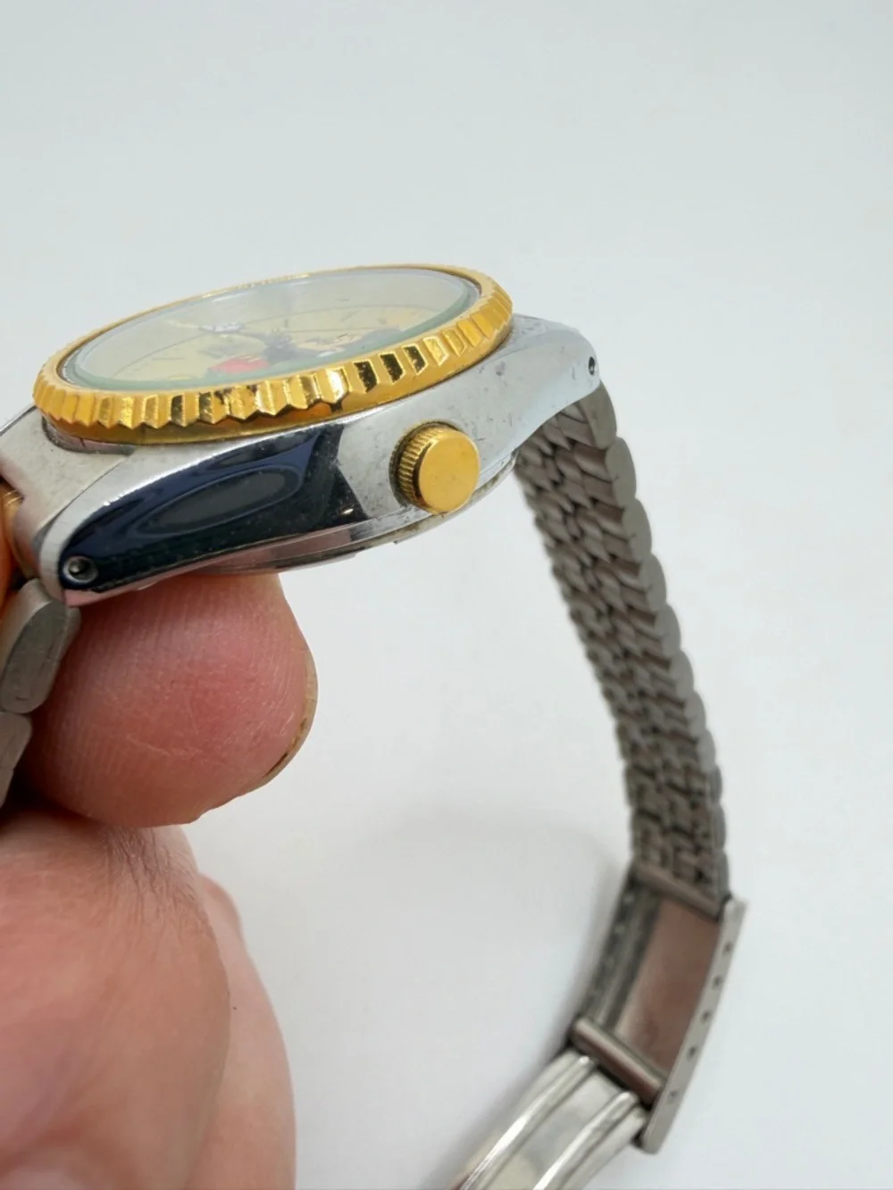 Vintage Lorus Seiko Ladies Disney/Mickey Mouse‎ two tone stainless steel watch!